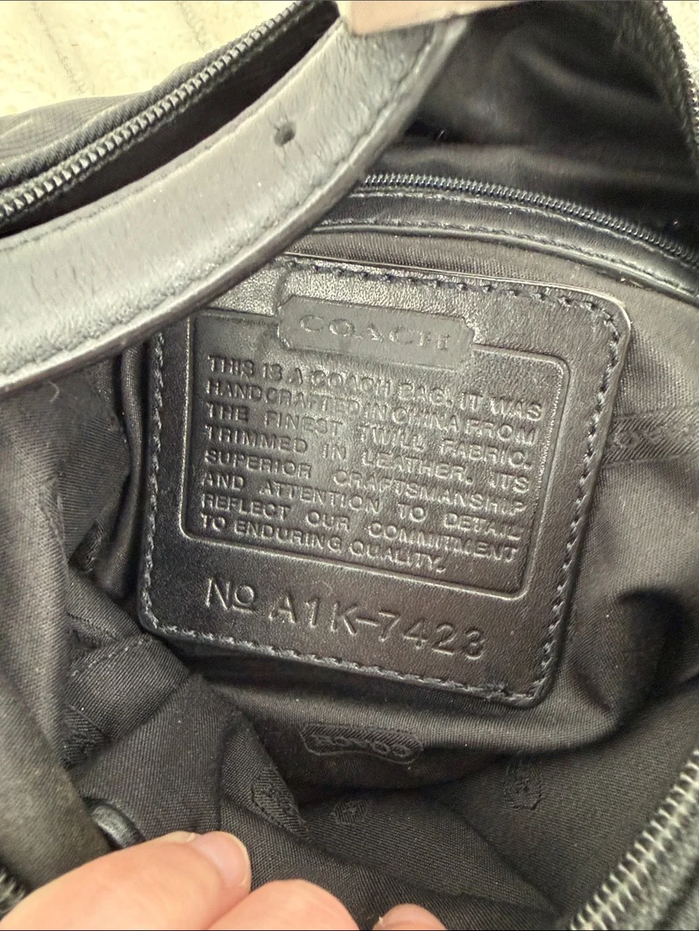Vintage Coach Mini Mercer Hobo Bag